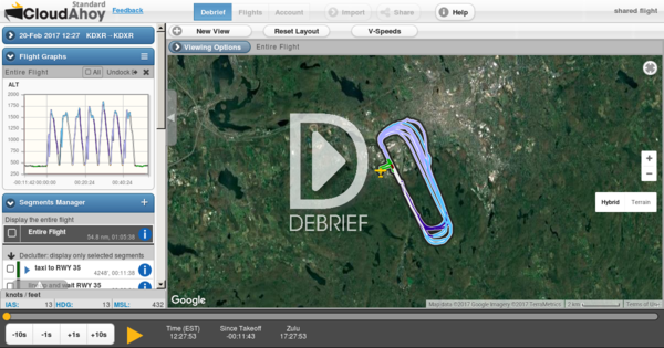 CloudAhoy flight - 02/18/2017