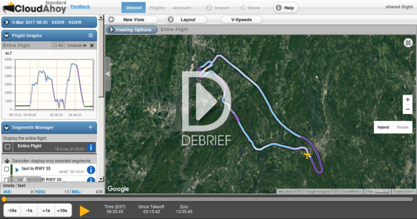 CloudAhoy flight - 03/04/2017