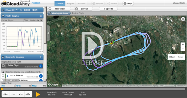 CloudAhoy flight - 04/23/2017