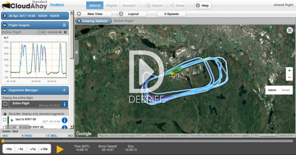 CloudAhoy flight - 04/30/2017