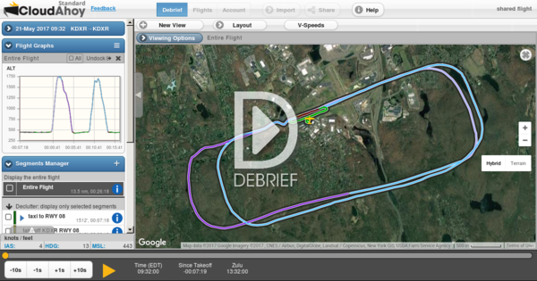 CloudAhoy flight - 05/21/2017