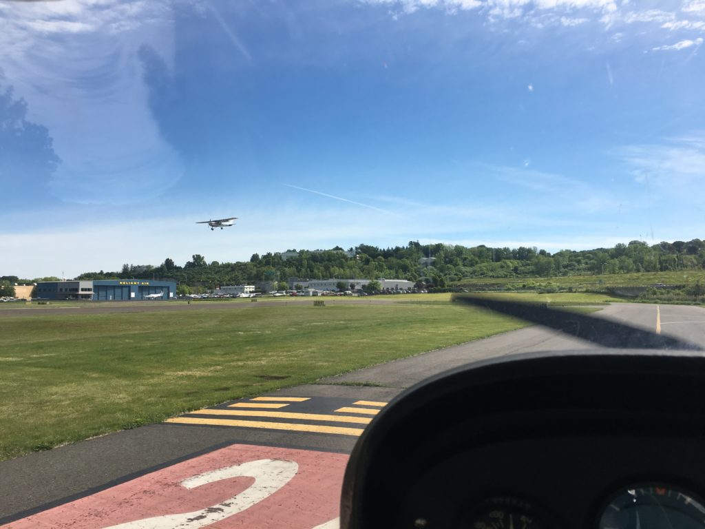 Holding short runway 26